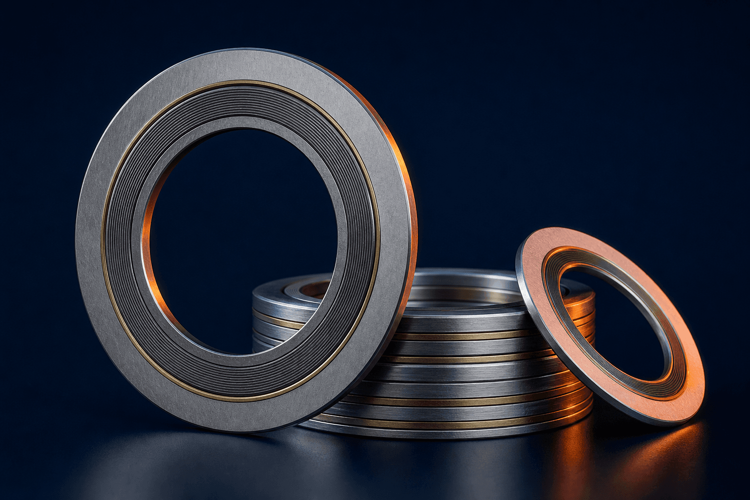 Spiral wound and metallic industrial gaskets manufactured by Kemicon Industrial LLP