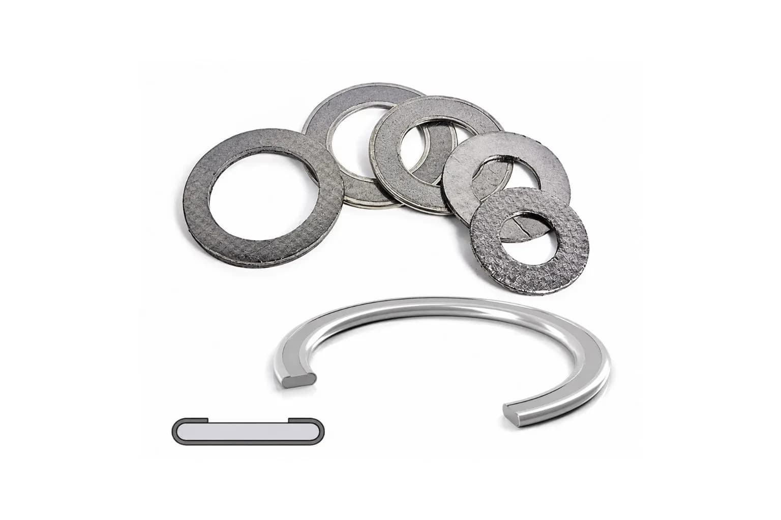Metal jacketed gasket with soft filler core for heat exchangers