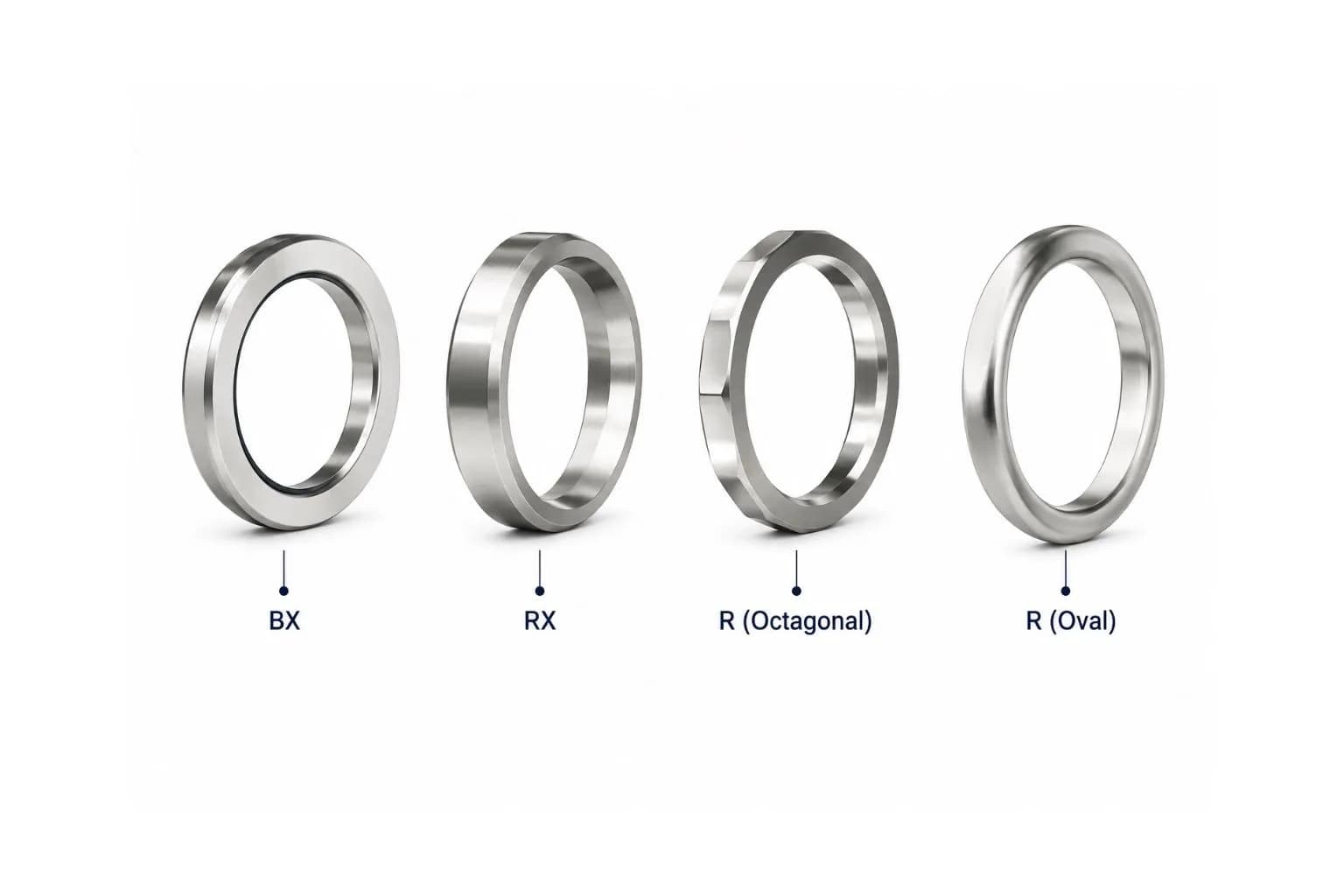 Ring type joint (RTJ) gasket machined for high-pressure flange service